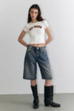 White - My Rose - Cropped t-shirt - 2