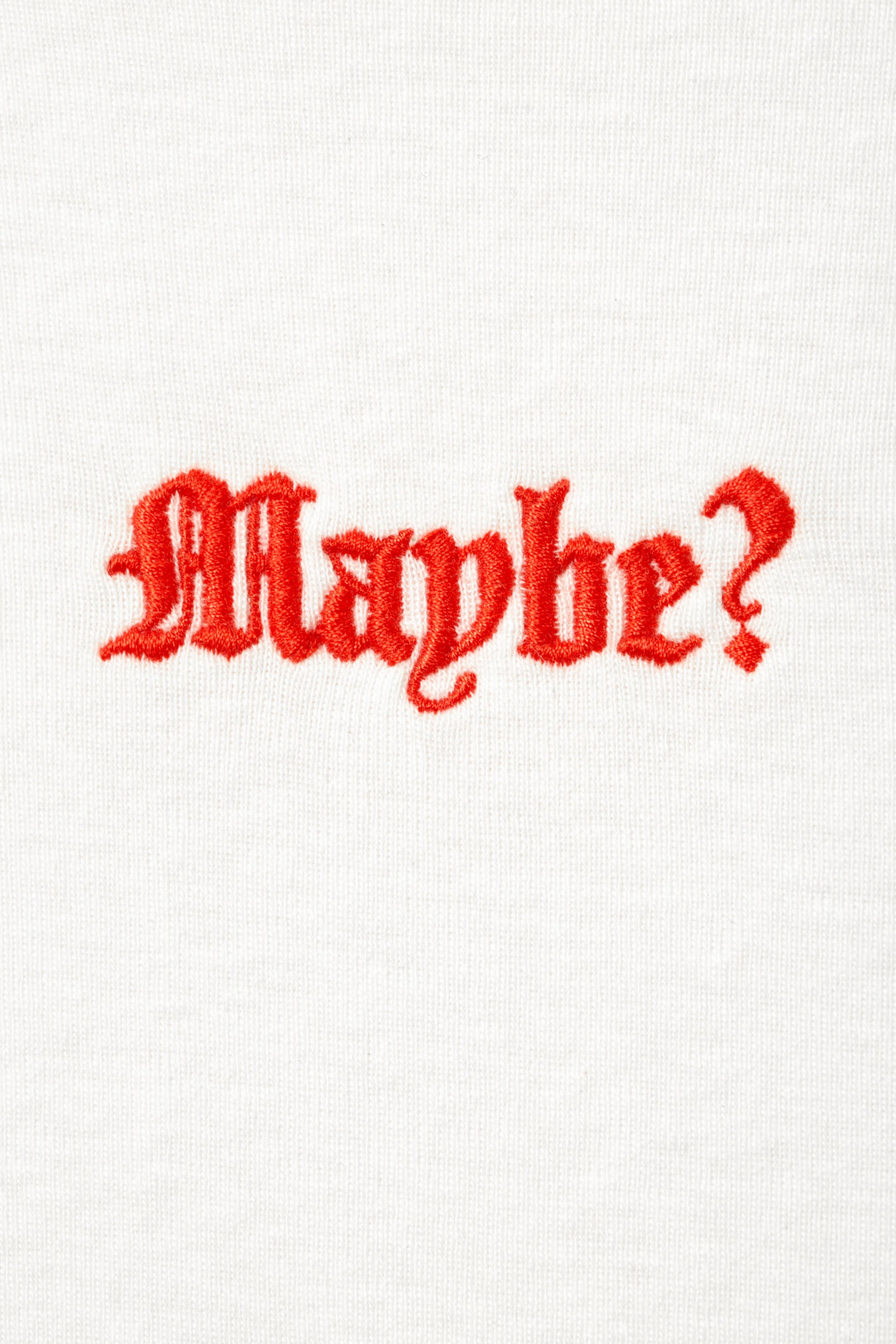 White - Maybe? - Cropped Printed Cotton T-Shirt - 5