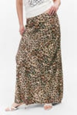 Leopard Print - Low Waist Maxi Skirt - 1