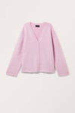 Light Pink - Fluffy knit cardigan - 3
