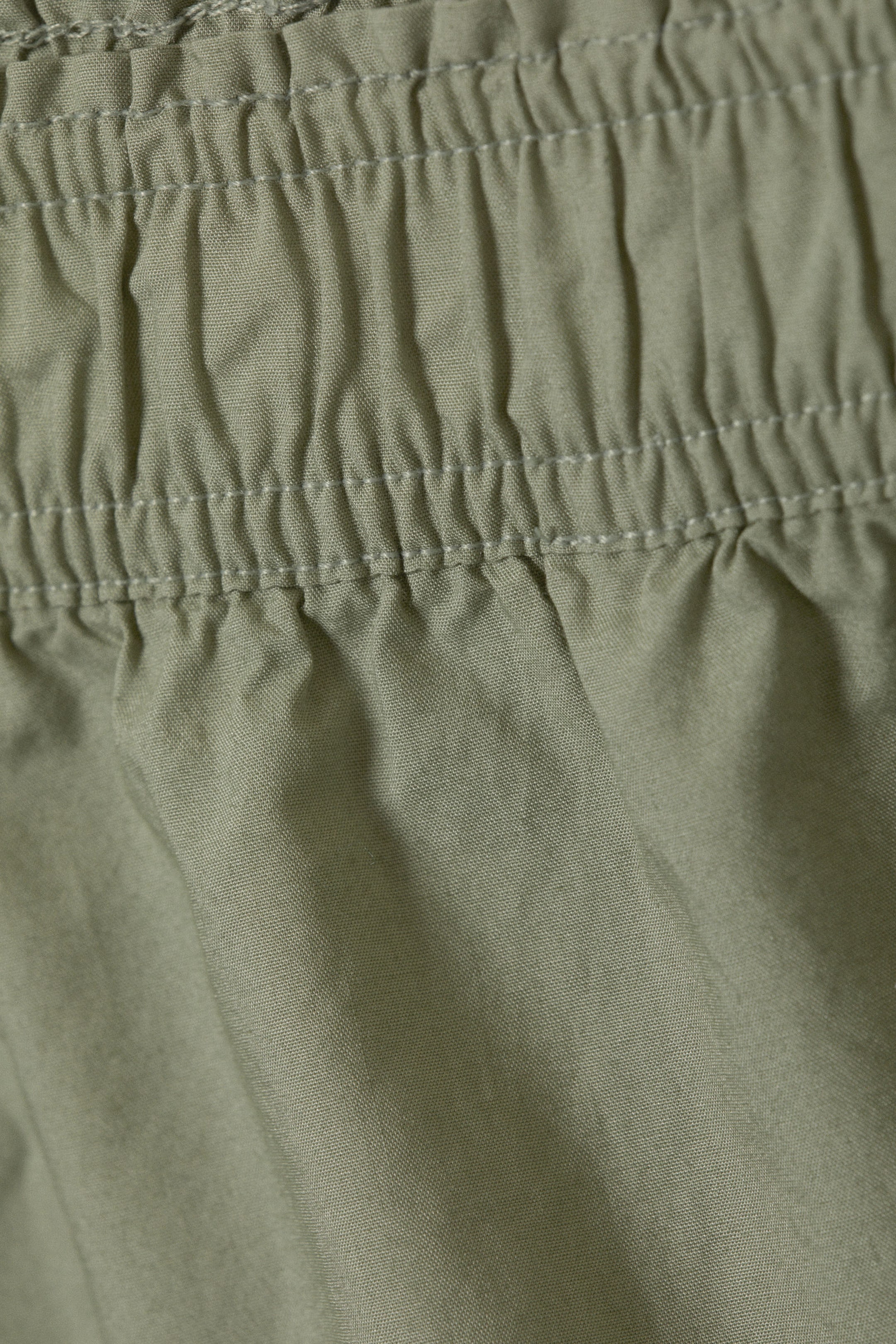 Khaki Green - Mid-Rise Cotton Poplin Pyjama Briefs - 5
