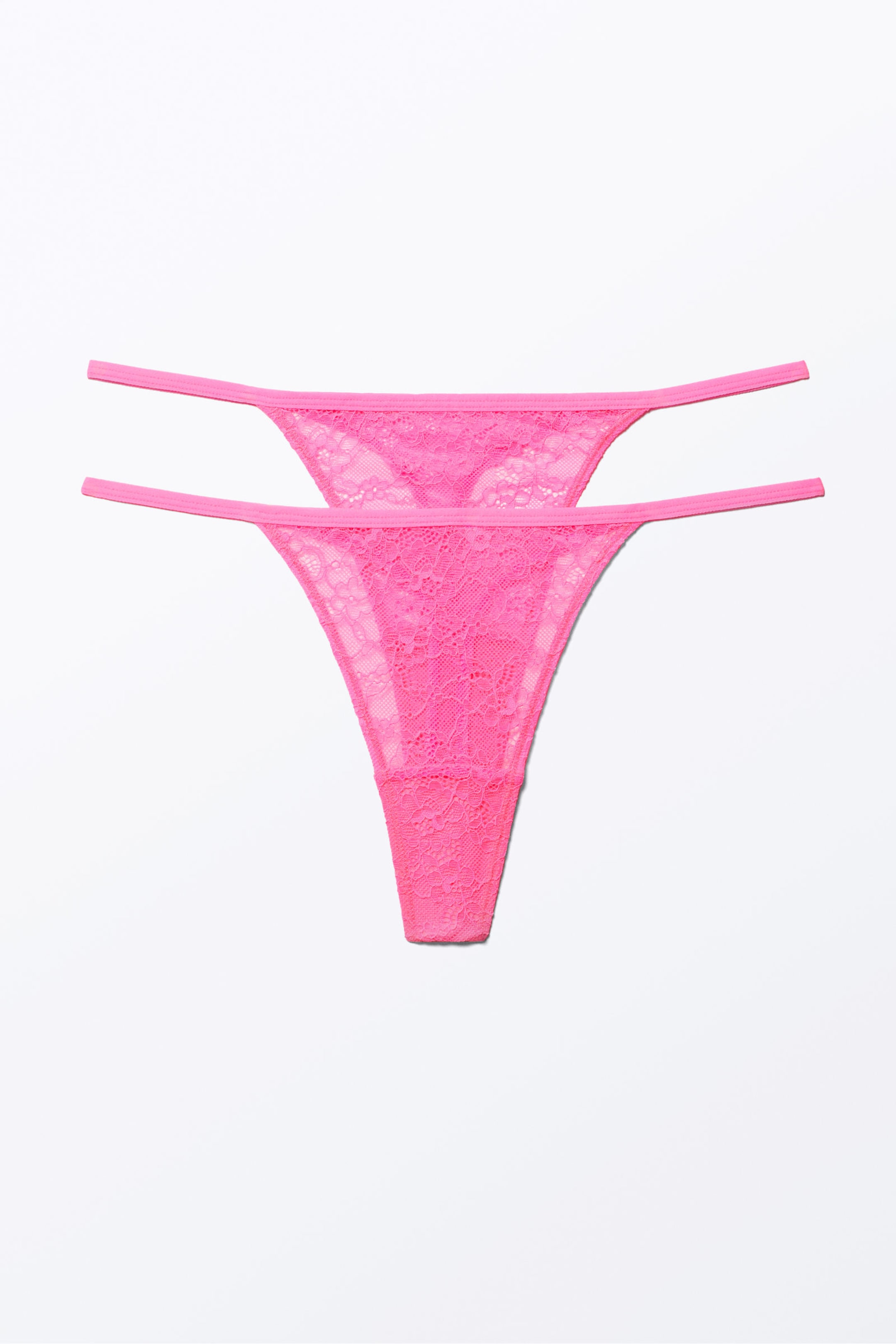 #CB62C5 - 2-pack Lacey Lace Thongs - 1