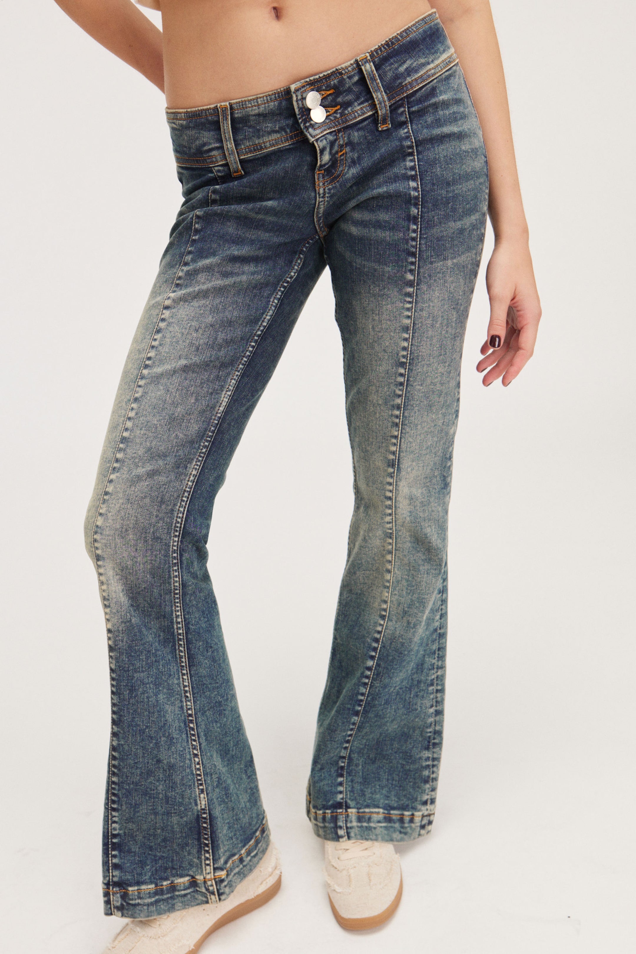 Canyon Blue - Nicole Low Bootcut Jeans - 1