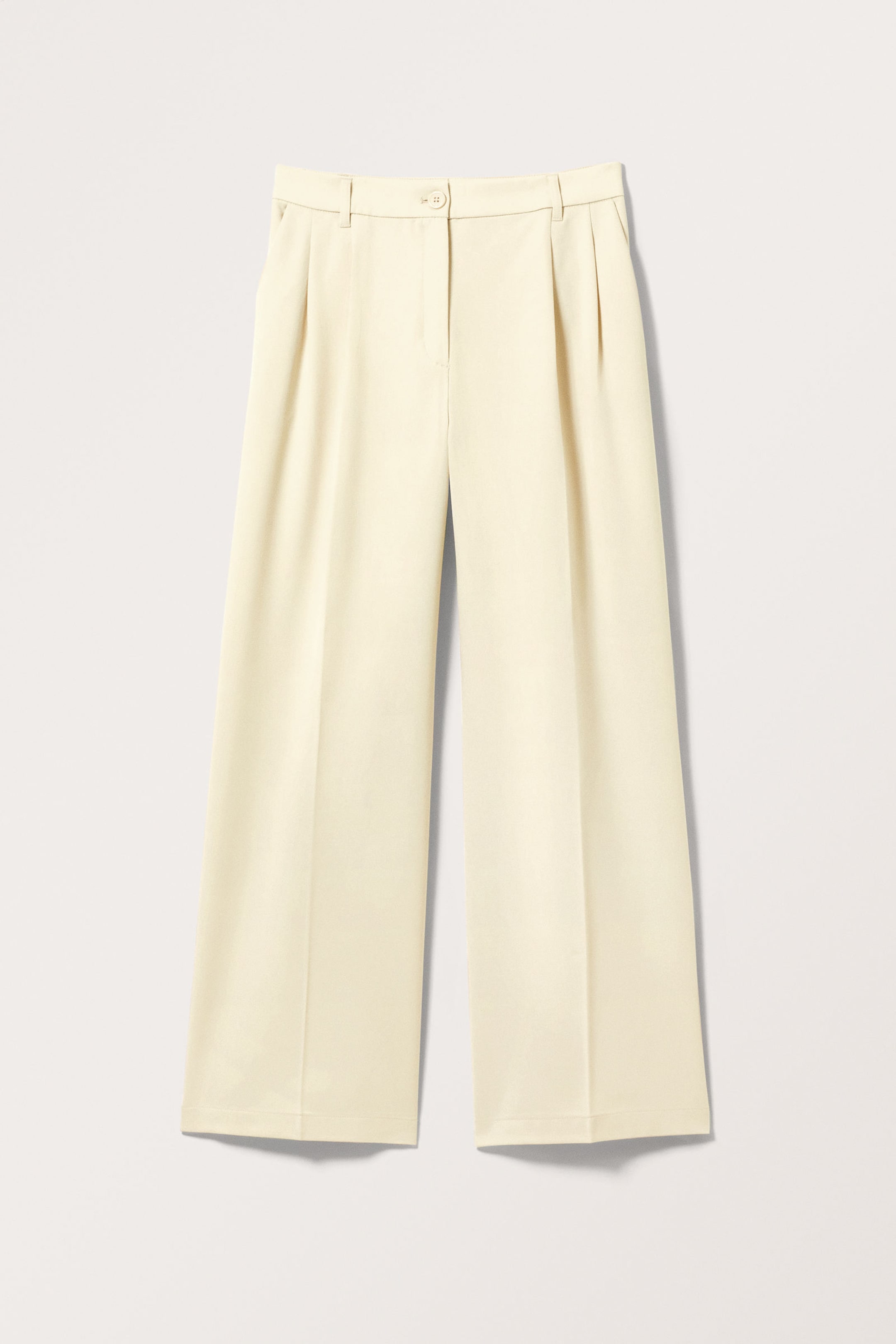Light Dusty Beige - Wide Leg Trousers - 3