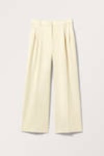Light Dusty Beige - Wide Leg Trousers - 3