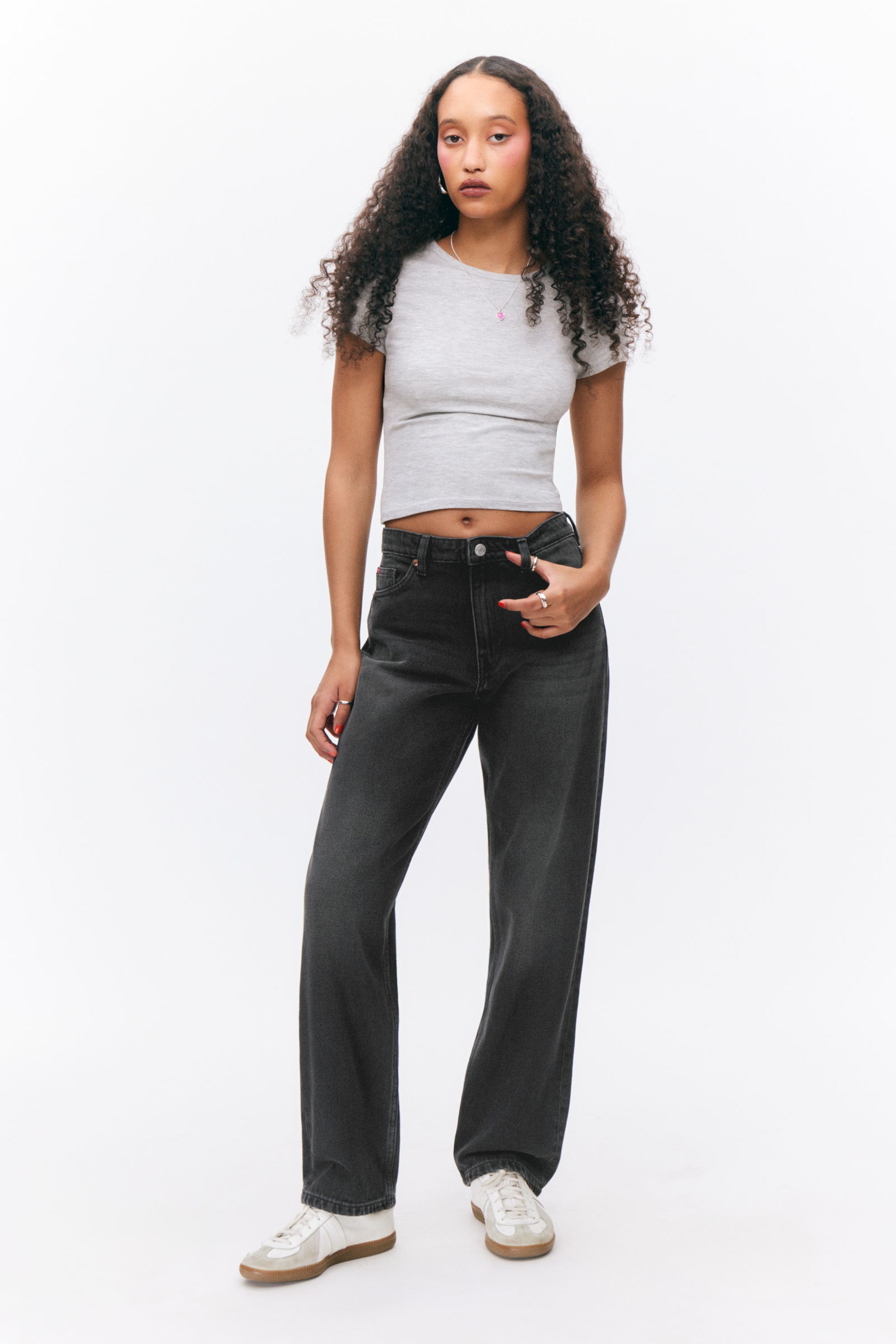 #272628 - Aimo Mid Straight Jeans - 1
