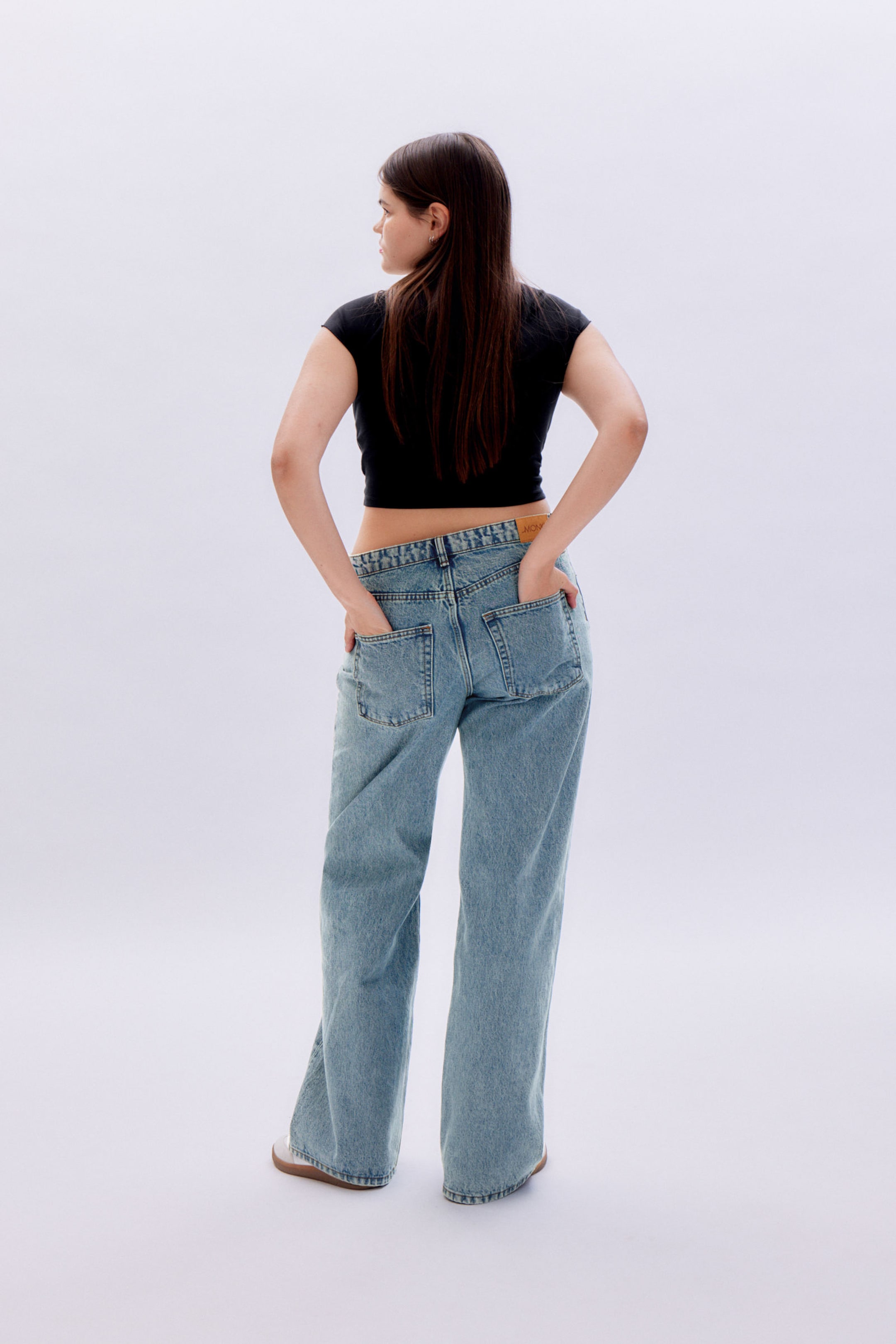 Mid Blue - Paz Mid Wide Jeans - 5