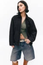 Black - Padded Cotton Canvas Jacket - 2