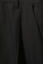 Black - Pleated High Waist Wide Leg Suiting Trousers - 4