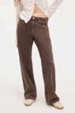 Faded Brown - Naoki Low Loose Jeans - 1