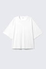 White - Heavyweight Boxy Cotton T-Shirt - 4