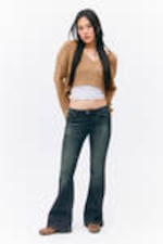 Raven Blue - Dark Blue - Katsumi Low Waist Flared Jeans - 0