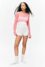 Pink - Soft Cropped Pyjama Sweater - 0