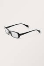 Black - See through - Rectangular Sunglasses - 2