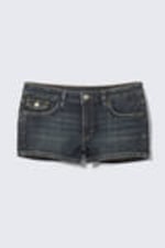 Desert Blue - Dark Blue - Cheri Low Rise Mini Denim Shorts - 4