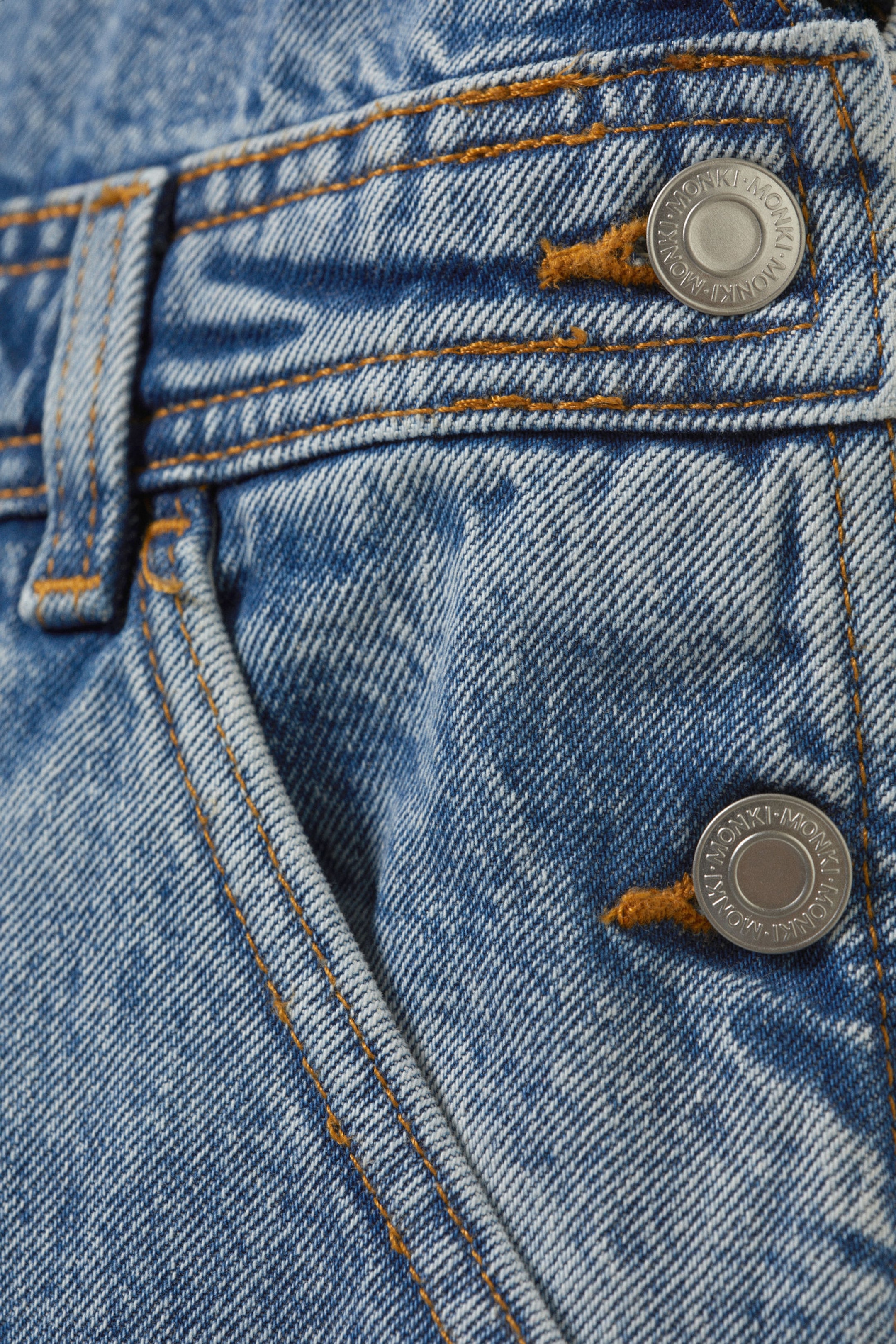 Fresh Blue - Medium Blue - Classic Cotton Denim Dungarees - 5