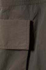 Dark Grey - Loose Nylon Cargo Trousers - 4