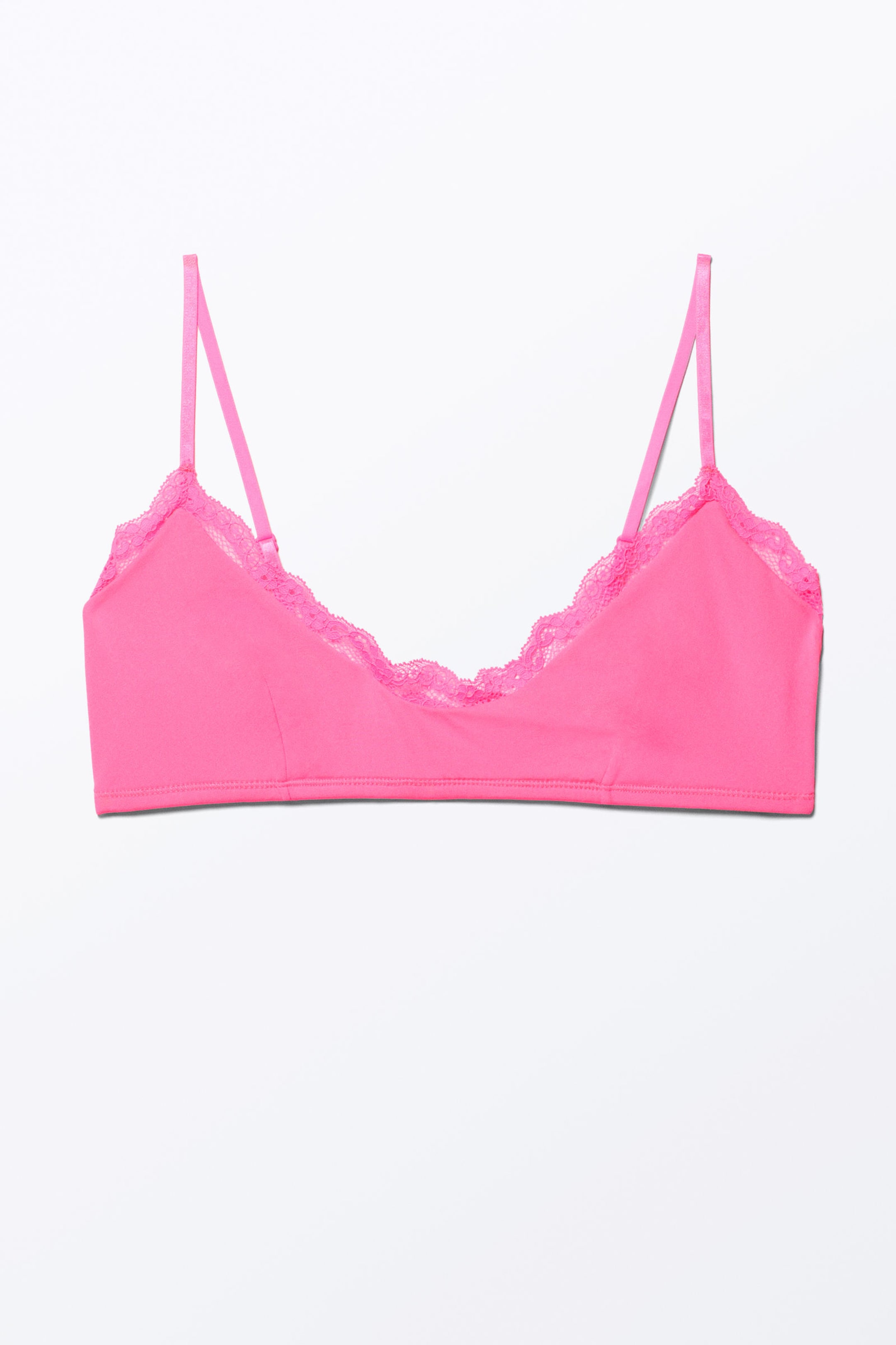 Bright Pink - Soft Pull-over Scoop Neck Bra - 0