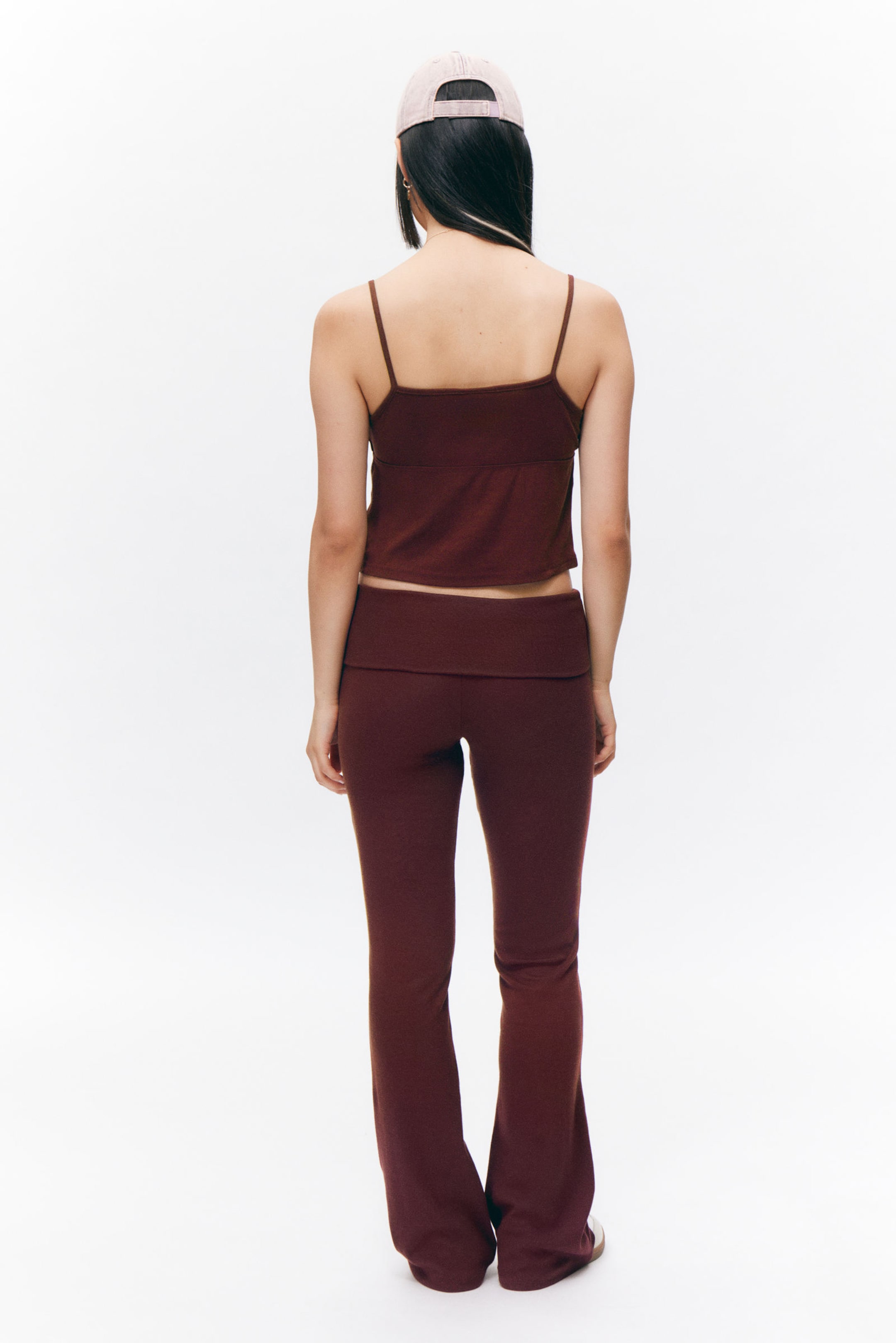 Dark Red - Soft Strap Top - 2