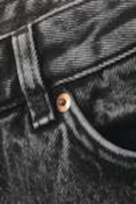 Washed Black - Aimo Mid Straight Jeans - 8