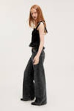 Embellished Black - Paz Mid Straight Embellished Jeans - 2