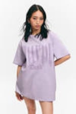 Lilac - Purple Dusk - Oversized Throw-on T-shirt - 2