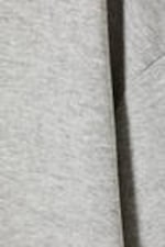 Grey Melange - Soft Oversized Long-Sleeved Top - 4