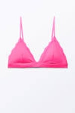 Hot Pink - Soft Padded Triangle Bra - 0