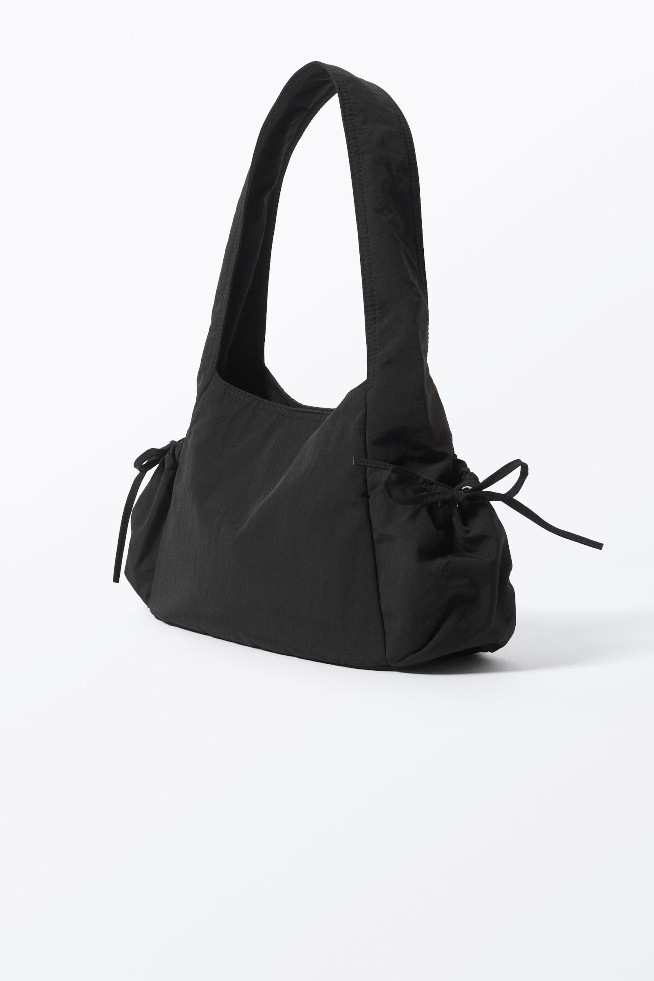 Black - Rectangular Shoulder Bag - 4