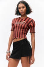 Black - Mini Wrap Skort - 0