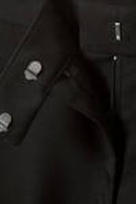 Black - Low Waisted Pleated Suiting Trousers - 5