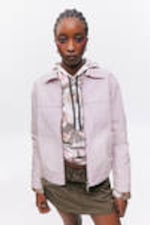 Light Dusty Purple - Two-way Zip Oxford Jacket - 2