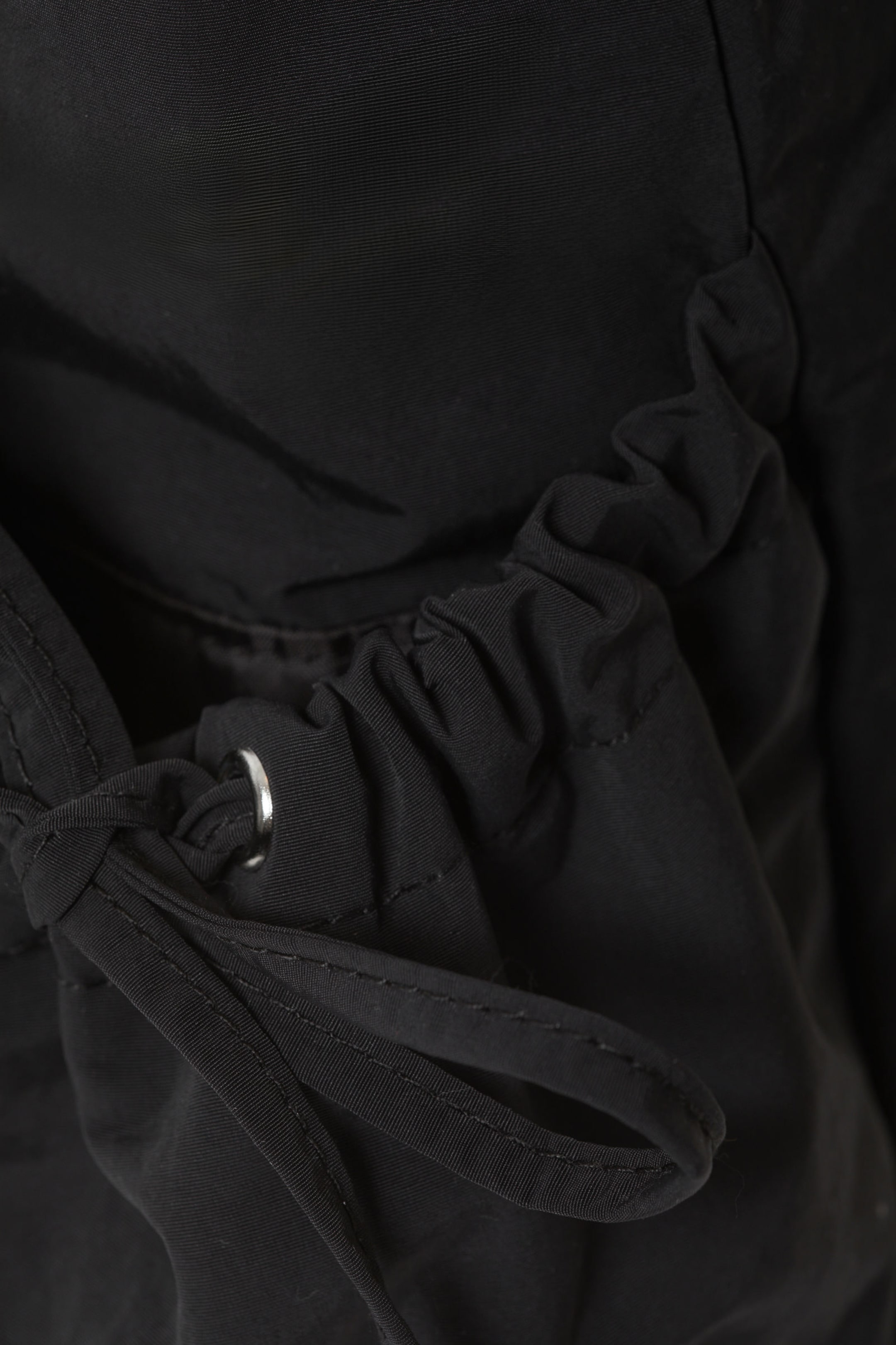 Black - Rectangular Shoulder Bag - 6