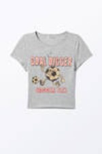 Grey - Goal Digger - Cropped t-shirt - 3