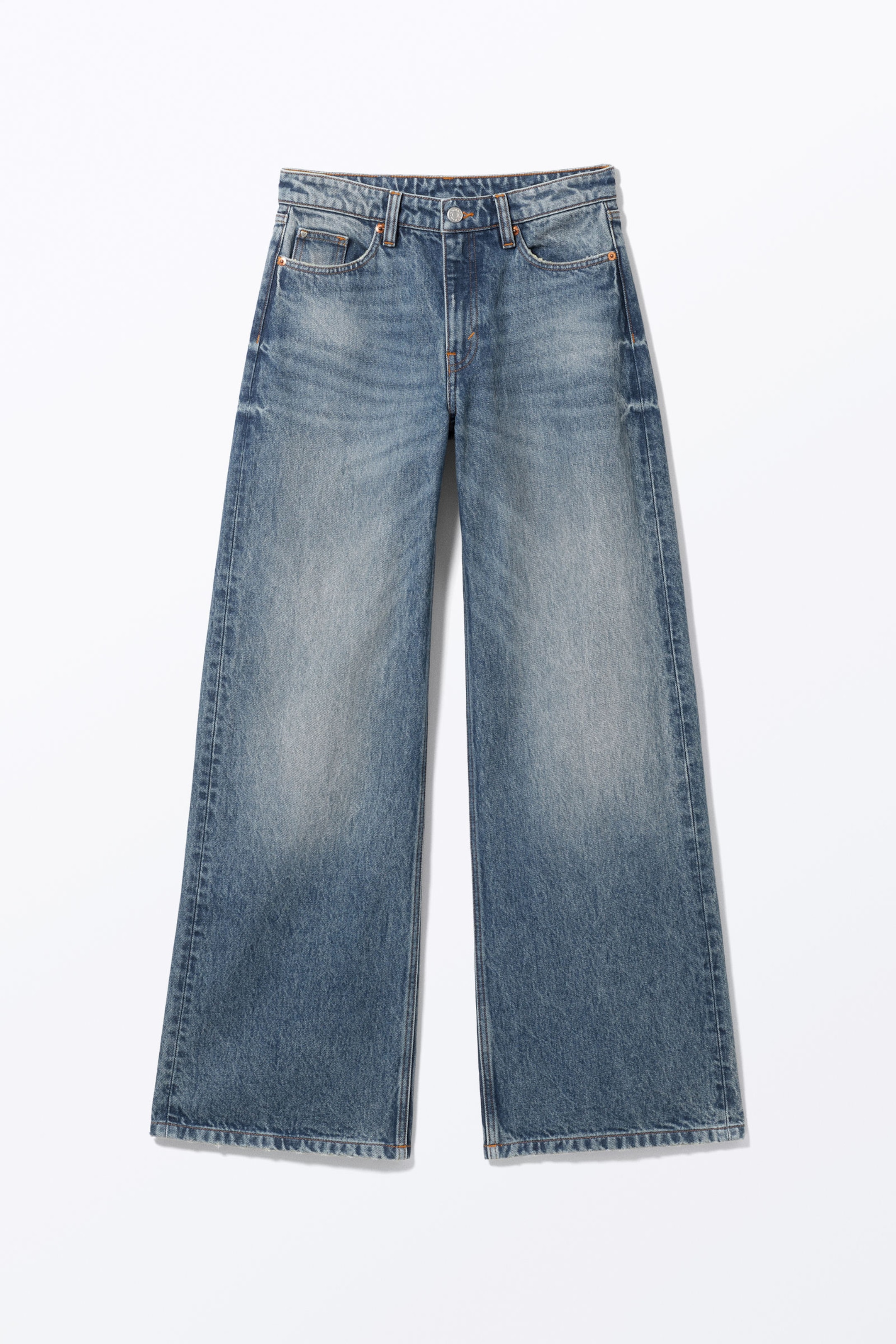 Mountain Blue - Paz Mid Wide Jeans - 5