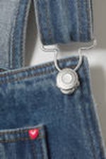 Sunset Blue - Medium Blue - Denim Dungaree Mini Dress - 5