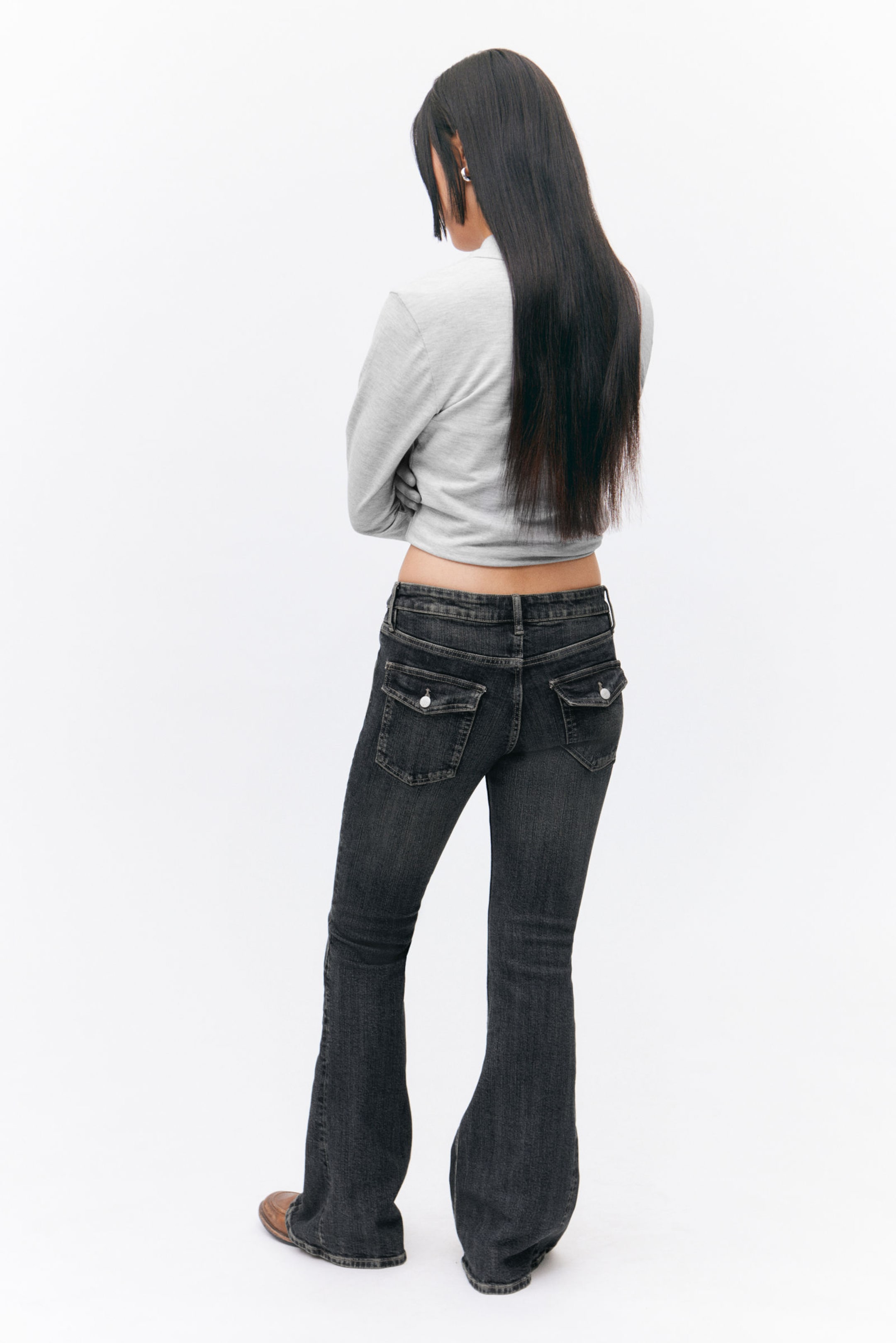 Desert Blue - Cheri Low Waist Flared Jeans - 4