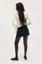 Black Glitter - Mini Pull-on Skirt - 2