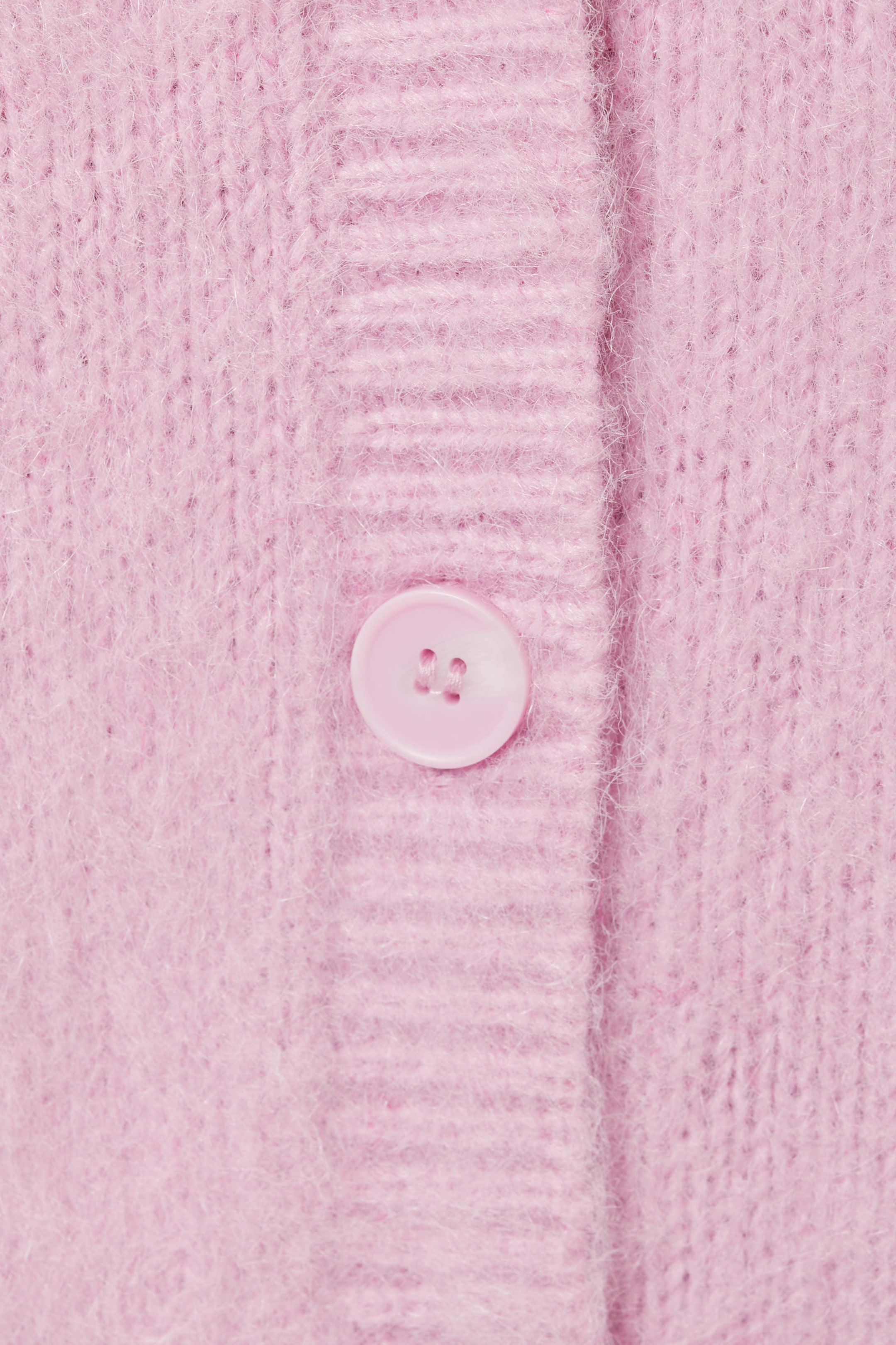 Light Pink - Fluffy knit cardigan - 4