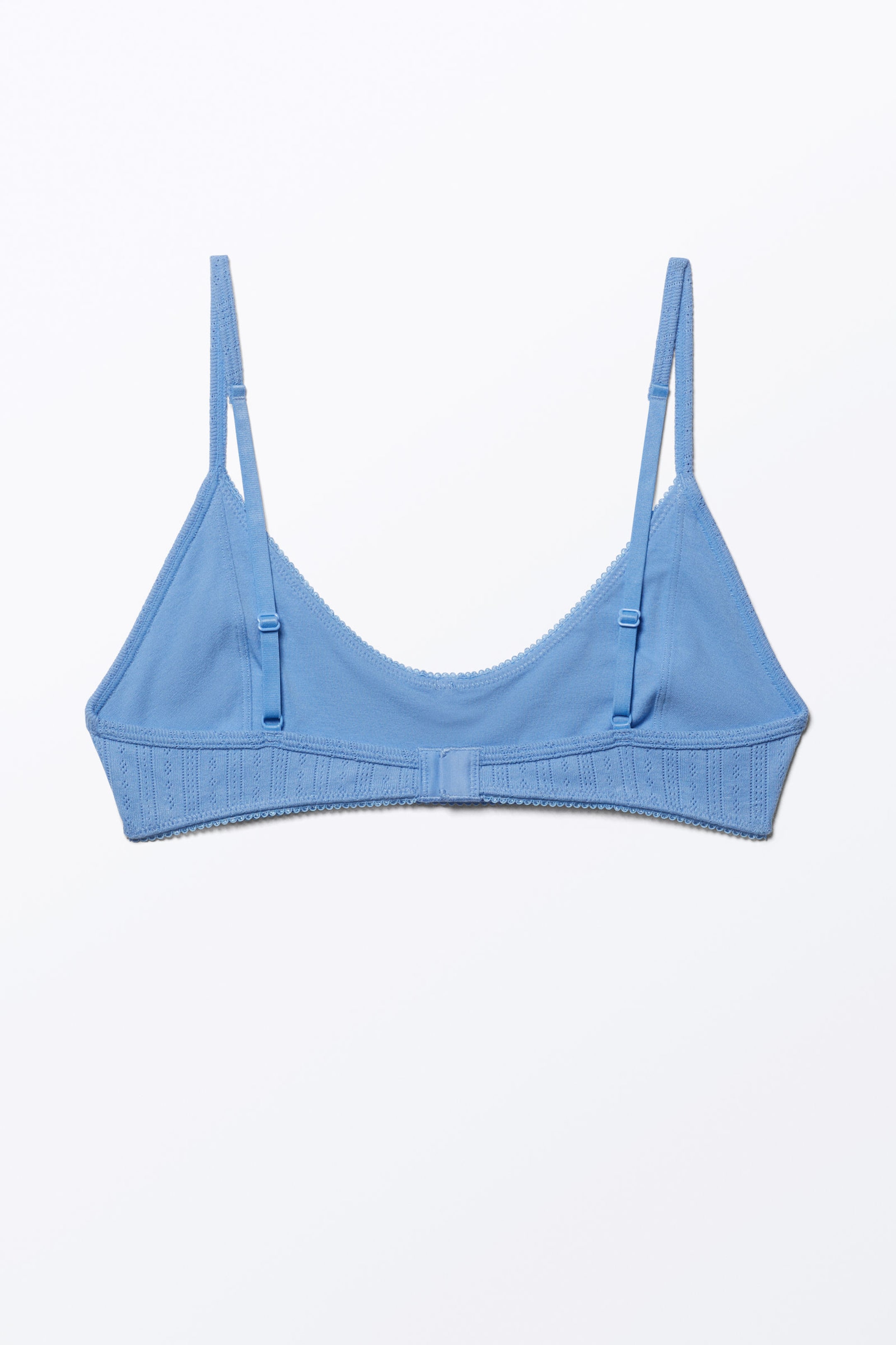 Dusty Blue - Soft Scoop Neck Bra - 1