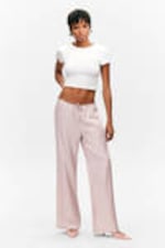 Light Pink - Low-Rise Relaxed Pull-on Trousers - 0