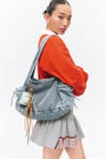 Blue Denim - Rectangular Shoulder Bag - 0