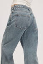 Mid Blue - Naoki Low Loose Jeans - 4