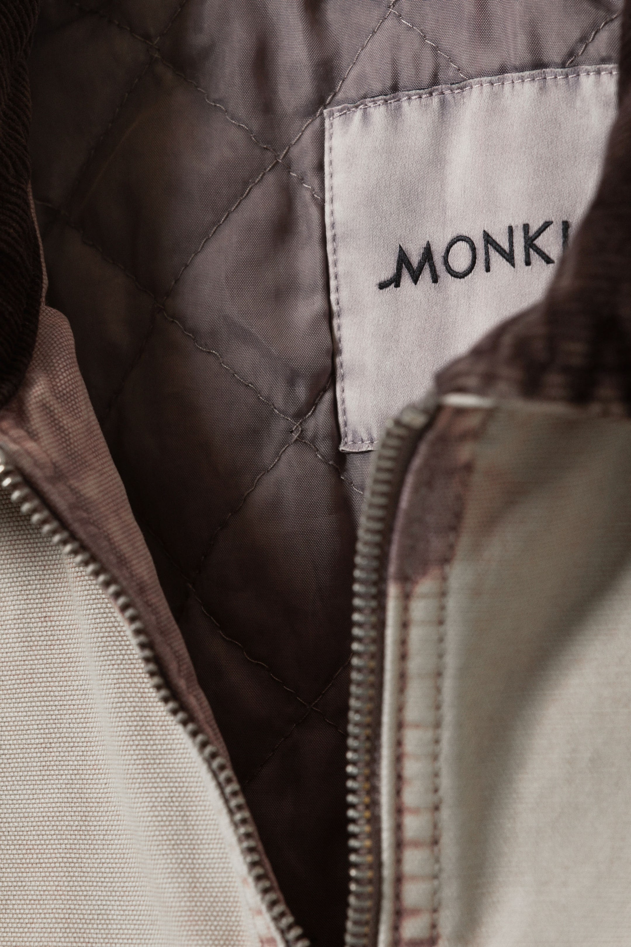 Pinkish Beige - Padded Cotton Canvas Jacket - 6