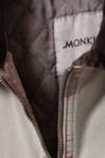 Pinkish Beige - Padded Cotton Canvas Jacket - 6