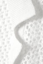 Dusty White - Open-Knit Button-Up Cardigan - 6