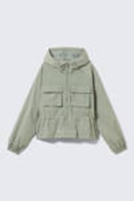 Dusty Khaki Green - Windbreaker Nylon Jacket - 5