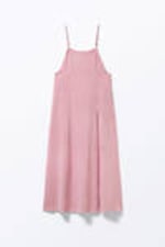 Dusty Pink - Sleeveless Twill Maxi Slip Dress - 5