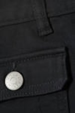 Black - Utility Pocket Mini Shorts - 5