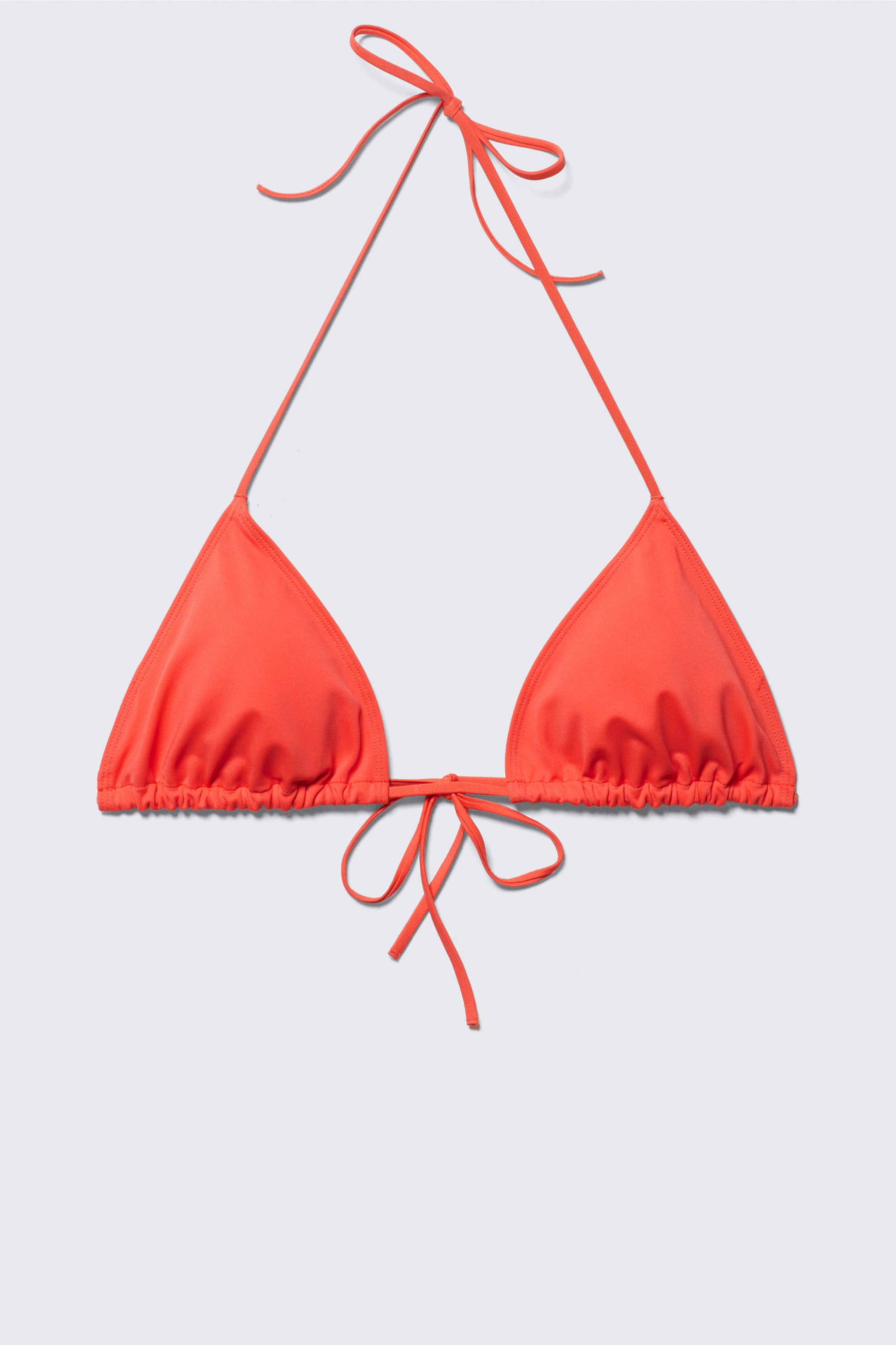 Bright Red - Triangle bikini top - 3